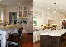 Before & After a Kitchen Renovation : JWH Design & Cabinetry