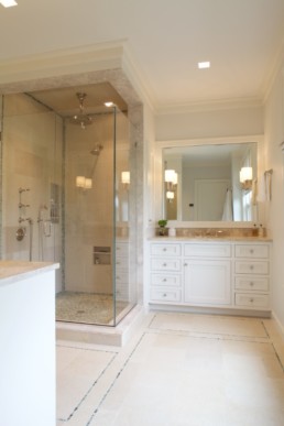 jwh custom master bath cabinetry