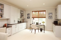 jwh custom office cabinetry white