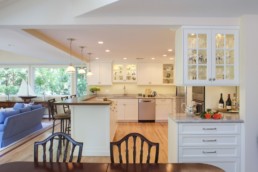 fairfield kitchen renovation by jwh glass cabinets