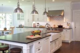 jwh transitional kitchen custom white cabinets