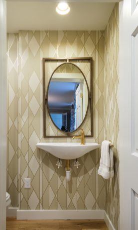 Powder Room: JWH Design & Cabinetry