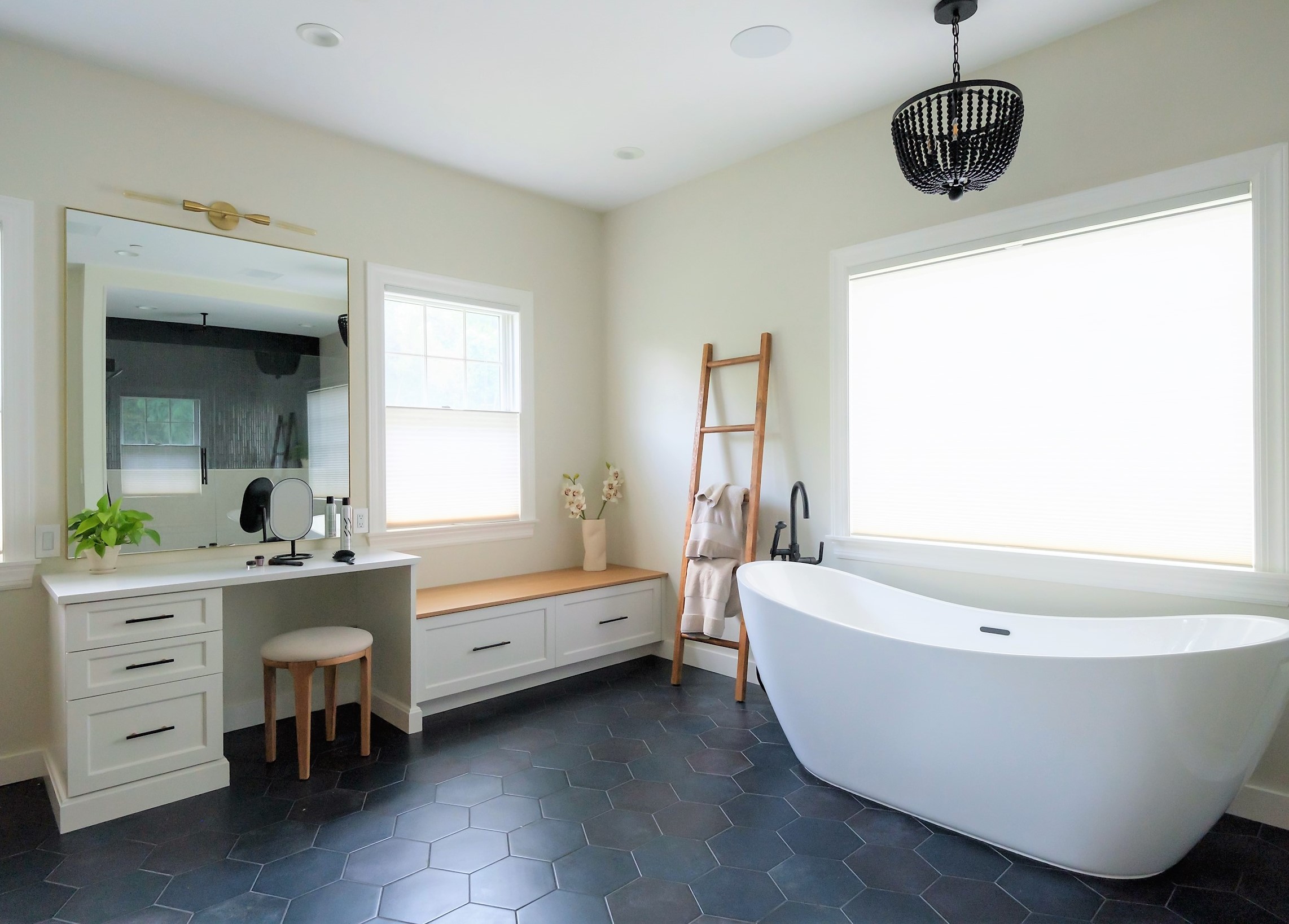 luxury baths dressing rooms JWH Design Cabinetry