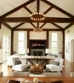 JWH designs with character woods in living spaces