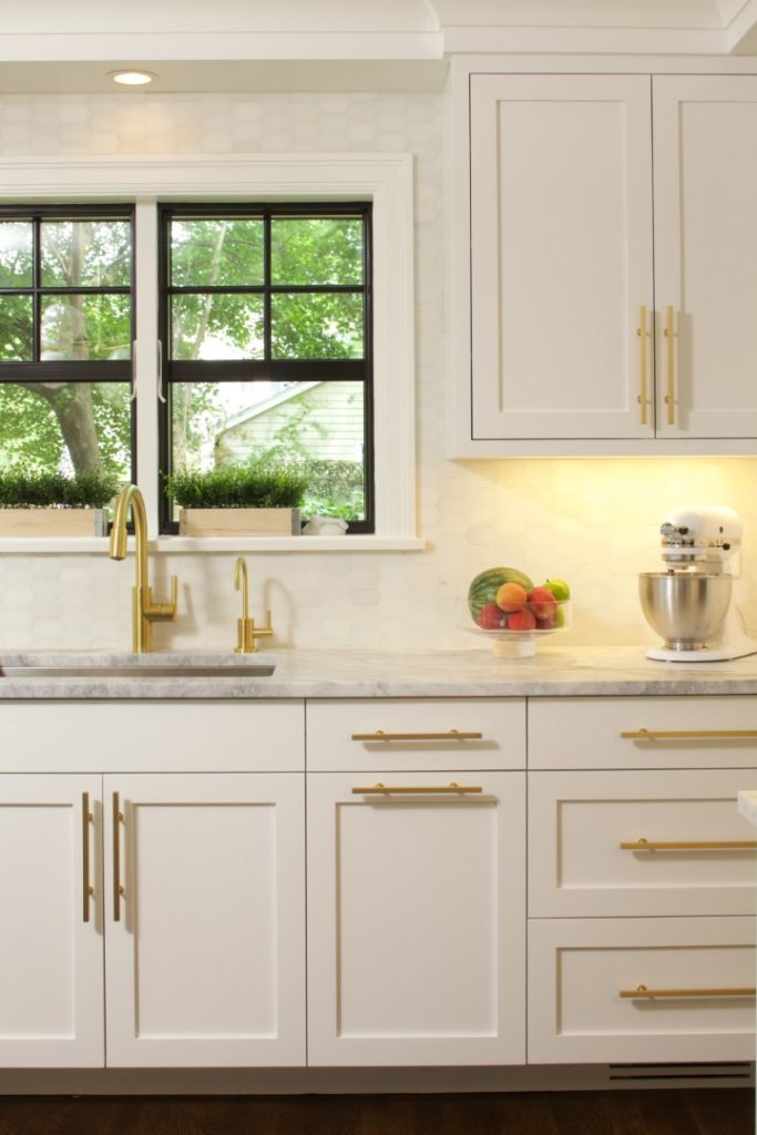Brass Fixtures in the Modern Kitchen : JWH Design & Cabinetry